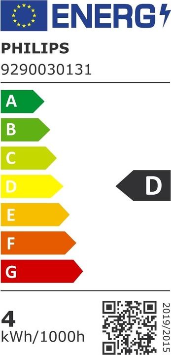 Energy Label Philips LED EyeComfort (E14, 3.40 W, 470 lm, 1 x, D)