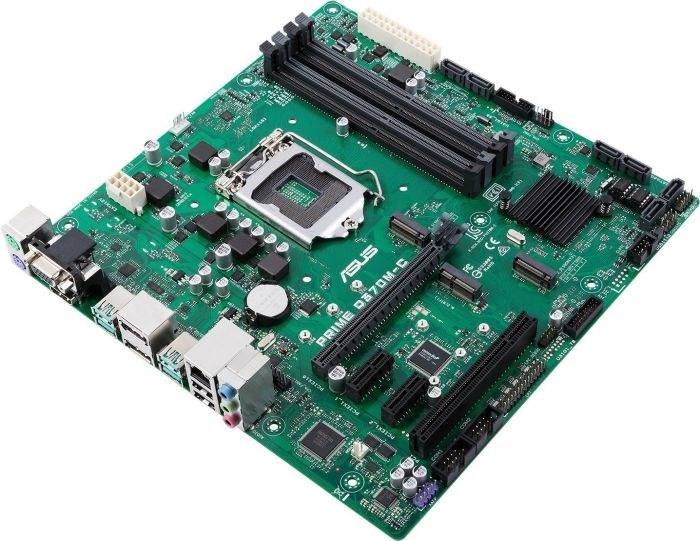 Actual product image ASUS PRIME Q370M-C, mATX, LGA1151 (LGA 1151, Intel Q370, mATX)