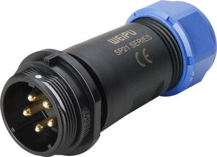 Produktbild RS PRO 5 WAY IN-LINE CABLE PLUG 30A IP68