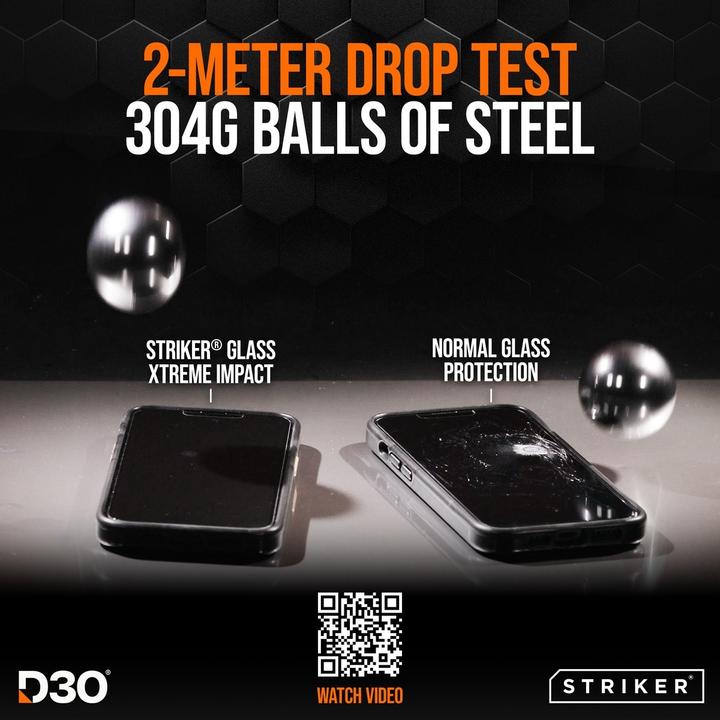 Immagine prodotto Striker D3O Gehärtetes Glass Edge To Edge Displayschutzfolie Apple iPhone 7/8/SE 2020/2022 (1 pz., Apple iPhone 7, Apple iPhone 8, Apple iPhone SE (seconda generazione), Apple iPhone SE (terza generazione))