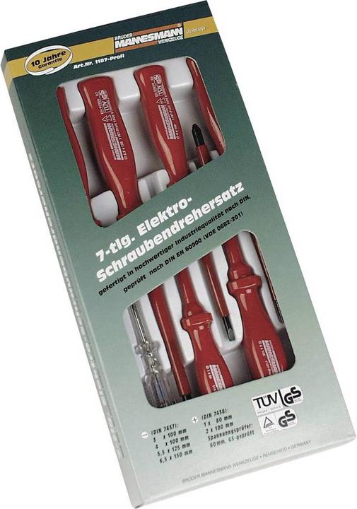 Actual product image Voltcraft Bipolar voltage tester + VDE screwdriver set + bag (CAT III 1000V, CAT IV 600V)