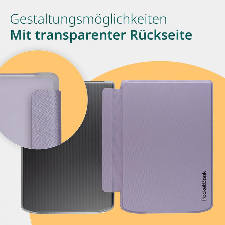 Actual product image PocketBook Shell Cover Transparent Light Purple (Verse Pro, Verse)