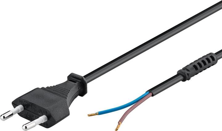 Goobay Euro cable to assemble, 1.5 m, Black (1.50 m)