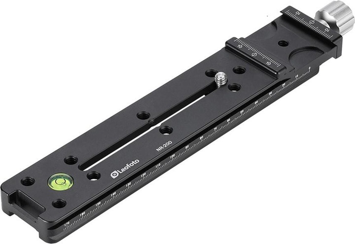 Actual product image Leofoto NR-200 200mm Nodal Slide w/ Clamp (Sleds)