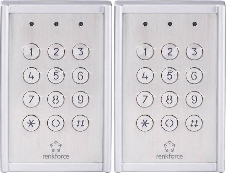 Produktbild Renkforce 2er-Set Wetterfestes Codeschloss IP65 (Elektronische Zahlenkombination)
