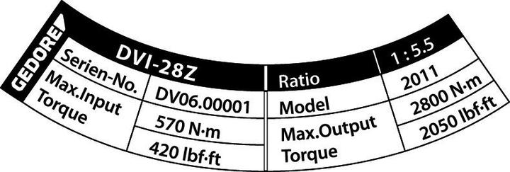 Produktbild Gedore DVI-28Z Drehmomentvervielfältiger DREMOPLUS ALU 2800 Nm (3/4")