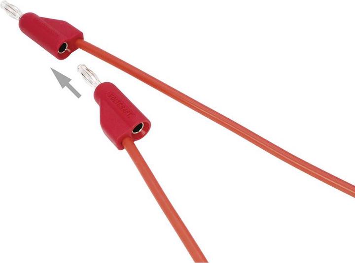 Actual product image Voltcraft Highly flexible test leads SET 1.5 m 30 V/AC, 60 V/DC 10 A