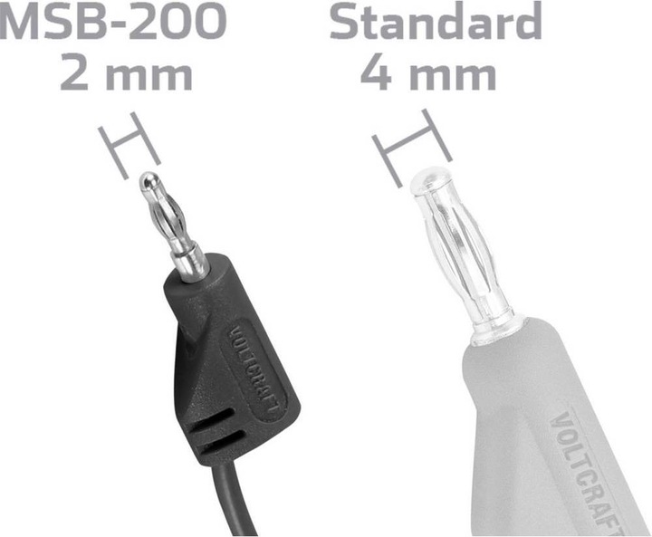 Immagine prodotto Voltcraft Puntali altamente flessibili SET rt/sw 60 V/DC, 30 V/AC 2.2 A