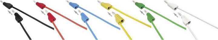 Actual product image Voltcraft Highly flexible test leads SET 2.0 m 30 V/AC, 60 V/DC 10 A