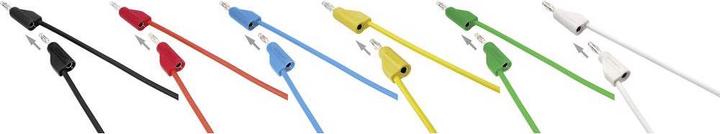 Actual product image Voltcraft Highly flexible test leads SET 1.0 m 30 V/AC, 60 V/DC 10 A