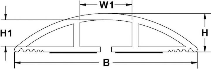 Image du produit KSS ège-câbles flexible autocollant (Pont de câbles, 183 cm)