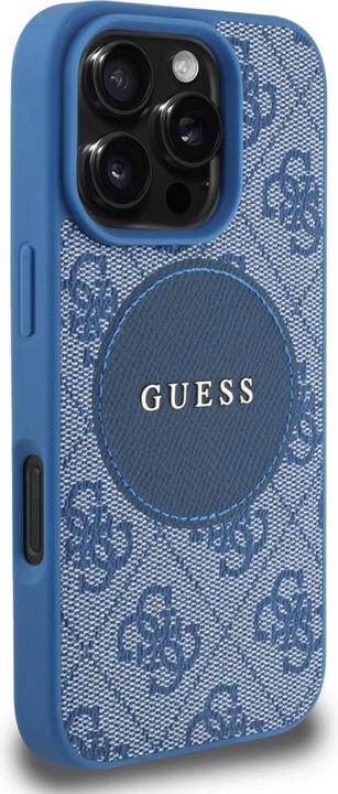 Productafbeelding Guess Case 4G Circle Classic Logo MagSafe for iPhone 16 Pro Max blue (Apple iPhone 16 Pro Max)