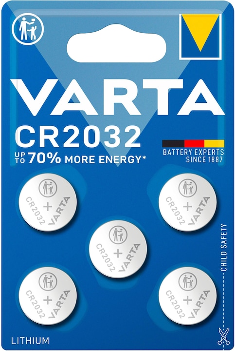 Varta Cr2032 (5 pcs., CR2032, 230 mAh)