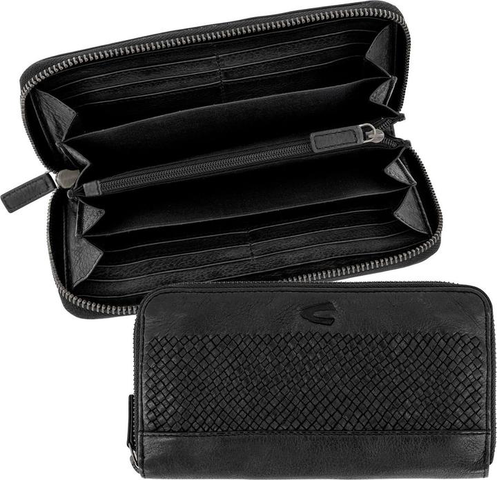 Actual product image Camel Active Wallet with hand-woven leather details