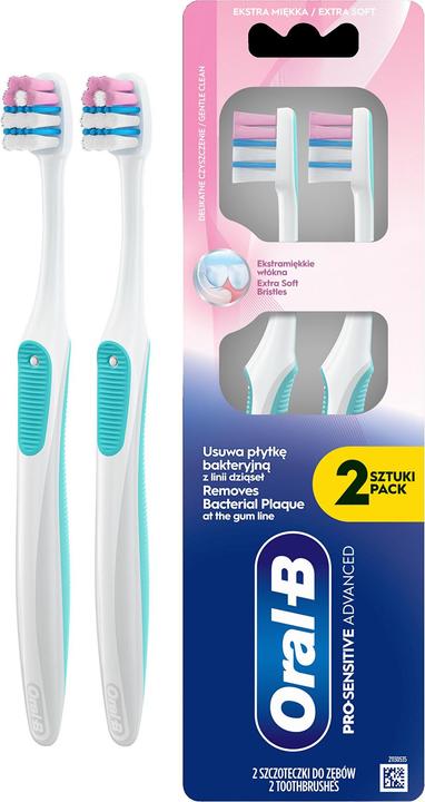 Actual product image Oral-B Pro-Sensitive Soft Toothbrush (Soft, 2x)