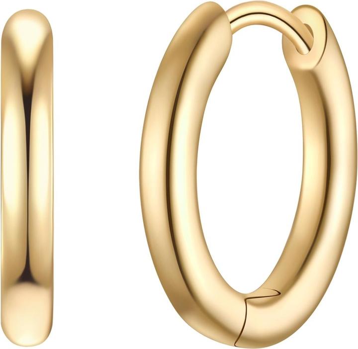 Actual product image Glanzstücke München Creolen Sterling Silber gelbgold - 38238 (Sterling Silver)