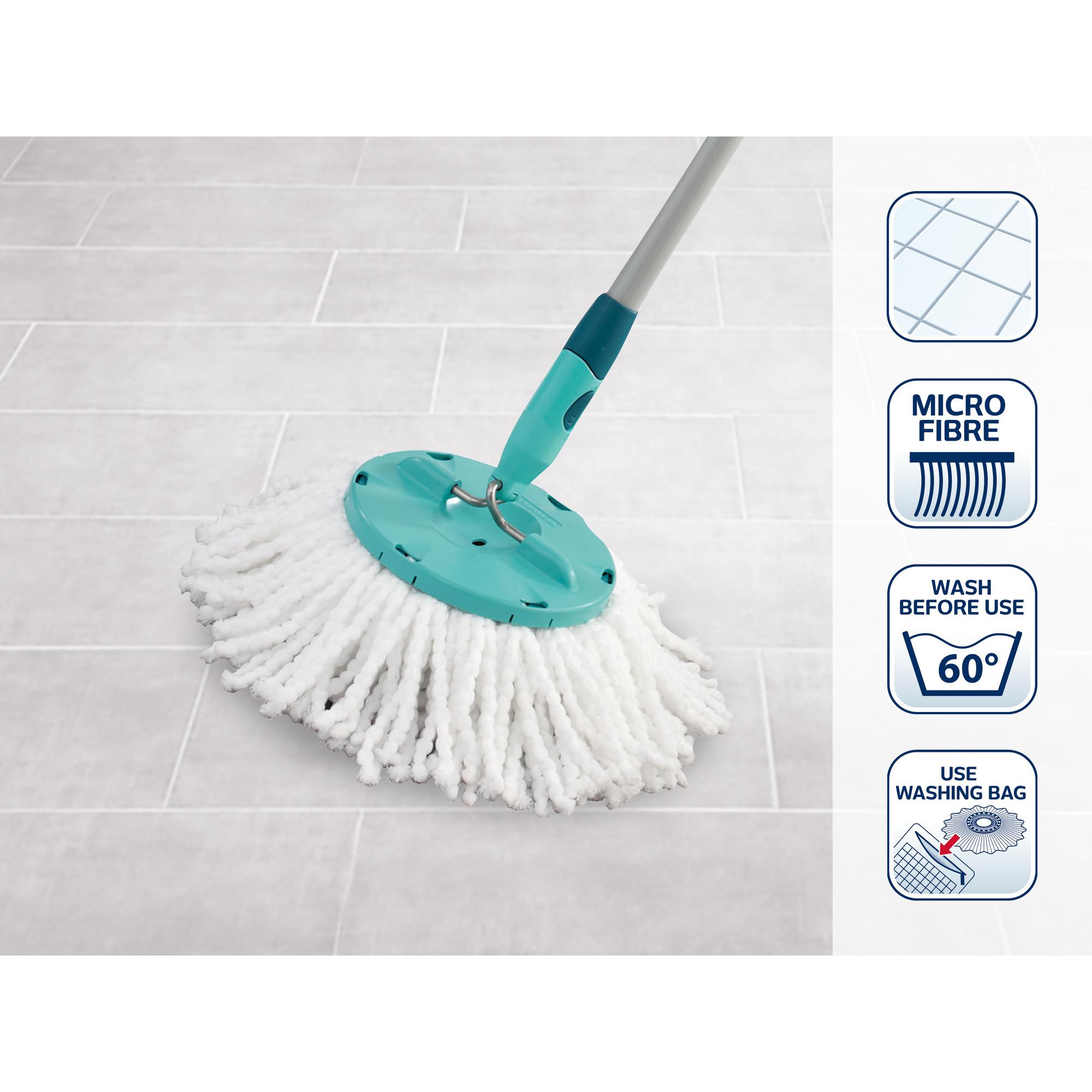Thumbnail - Leifheit 2er Set Ersatzkopf Disc Mop, Reinigungsutensil, Weiss