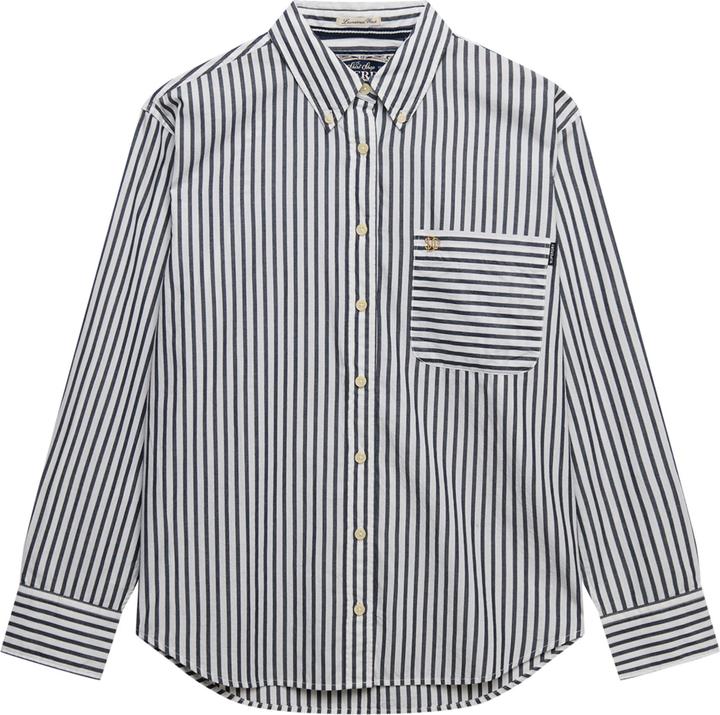 Immagine prodotto Superdry Poplin Langarmhemd mit lockerer Passform (L, M)