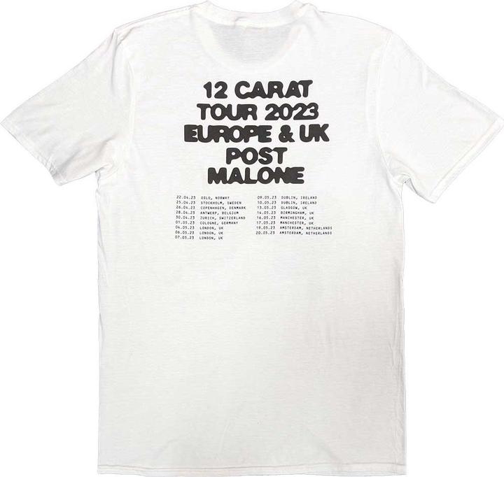 Produktbild Post Malone Burn It Down 2023 Tour Dates TShirt (M)