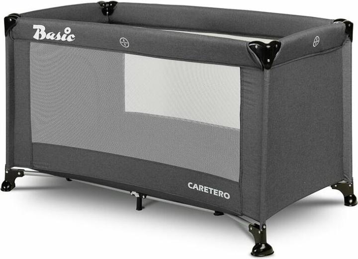 Image du produit Caretero Łóżeczko Turystyczne Basic Graphite (60 x 120 cm)