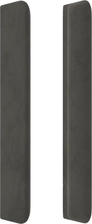 Immagine prodotto vidaXL Kopfteil mit Ohren Dunkelgrau 203x16x118/128 cm Samt,Farbe (203 x 16 x 128 cm)