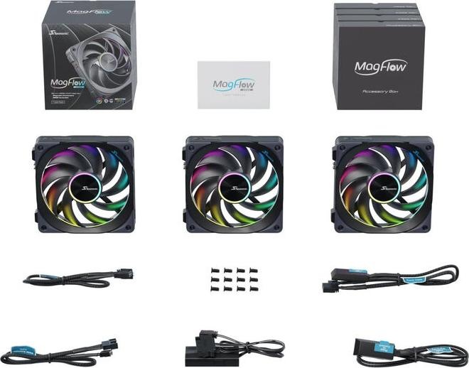Actual product image Seasonic MagFlow ARGB (120 mm, 3 x)
