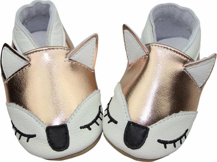 Zwergehuus Lederfinkli 6-12 Mt. Reh rosegold