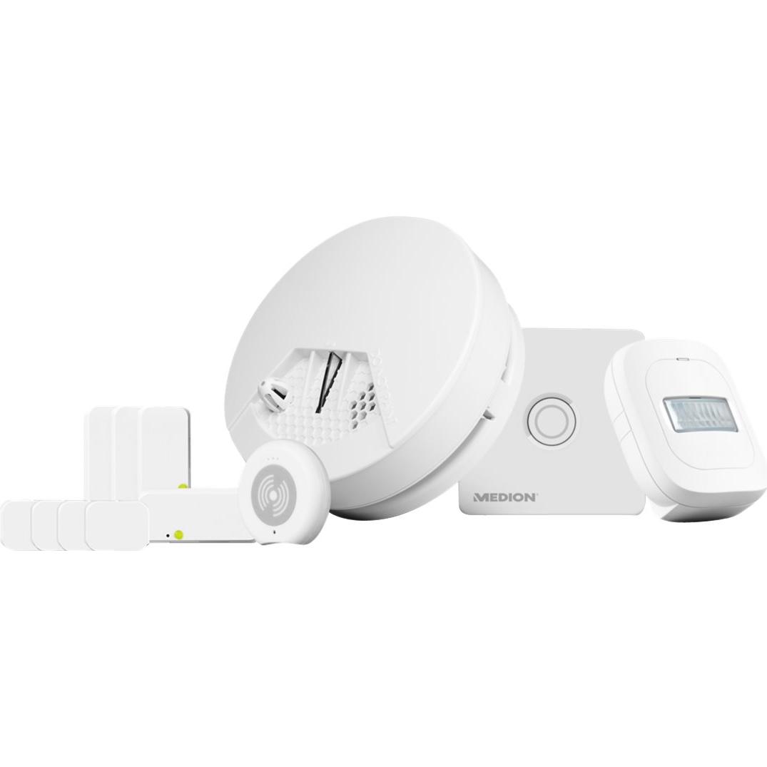 Medion, Zubehör Gebäudesicherheit, Bluetooth Low Energy, Wi-Fi 50054152 Starterkit Reichweite max. (im Freifeld) 15 m P8...