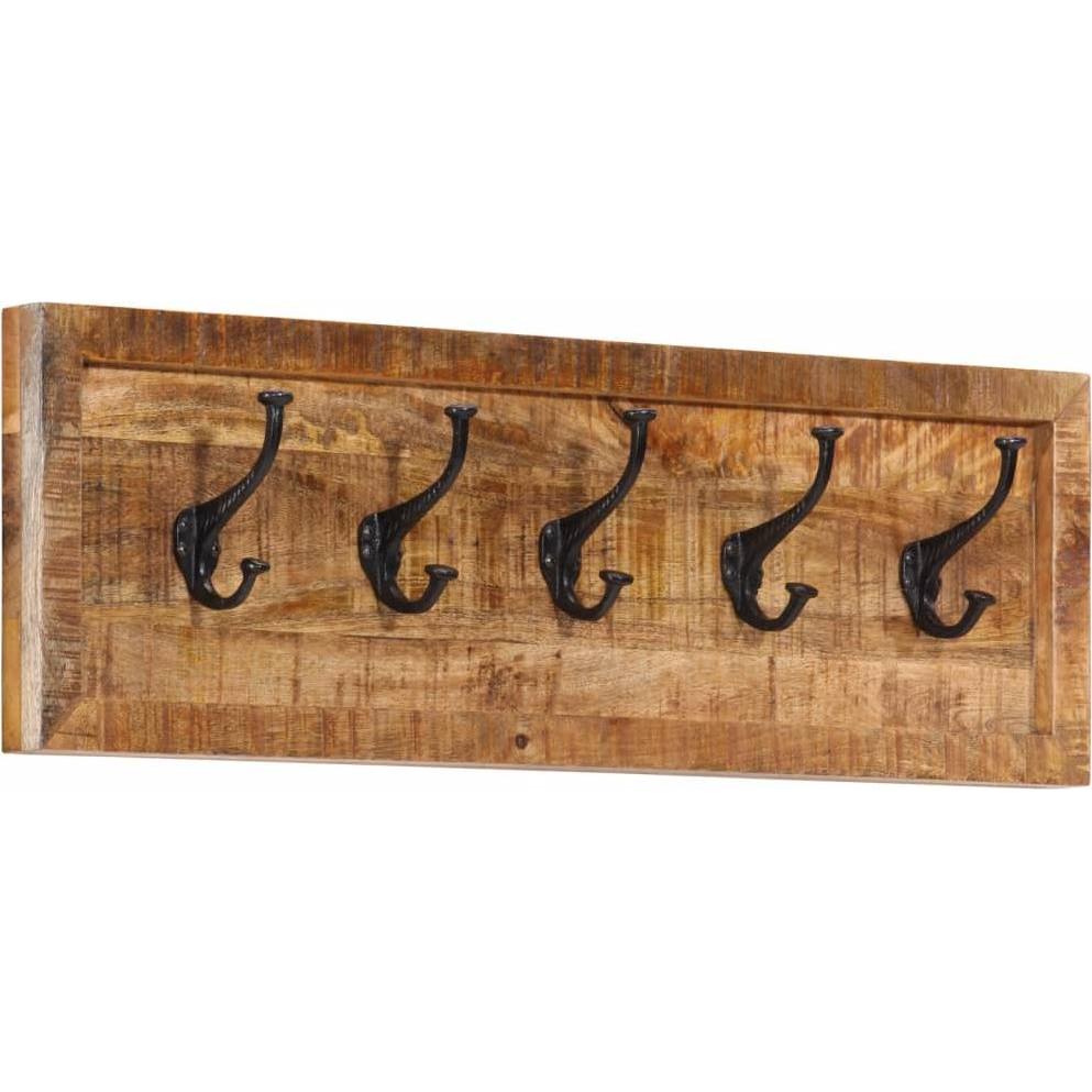 VidaXL, Garderobe + Kleiderhaken, Wandgarderobe mit 5 Haken
