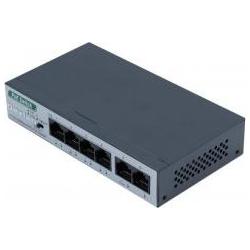 Dexlan Fast Ethernet Switch, 6 x 100/10 Mbit/s 4 x PoE+ 60W (6 Ports), Netzwerk Switch