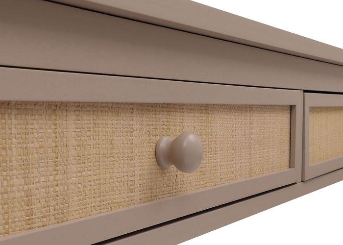 Produktbild Mendler Schreibtisch HWC-O36, 78x110x60cm Holz  helltaupe