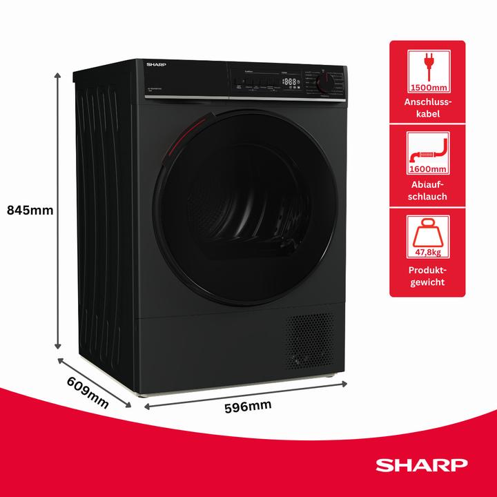 Produktbild Sharp KD-WNHB0S9GAC (10 kg, Rechts)