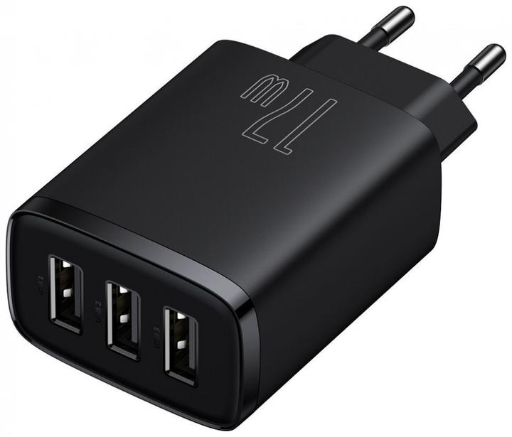 Produktbild Baseus Compact Charger 3U 17W EU Black (17 W, 1 Port)