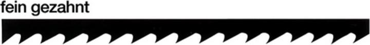 Actual product image Puk Fretsaw blade Finis length 13 cm no. 1 (FINE) for metal
