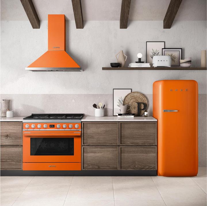 Image du produit Smeg FAB28ROR6 Kühlschrank Rechtsanschlag Orange 50's Style, 2025 Modell, EEK: C (270 l)