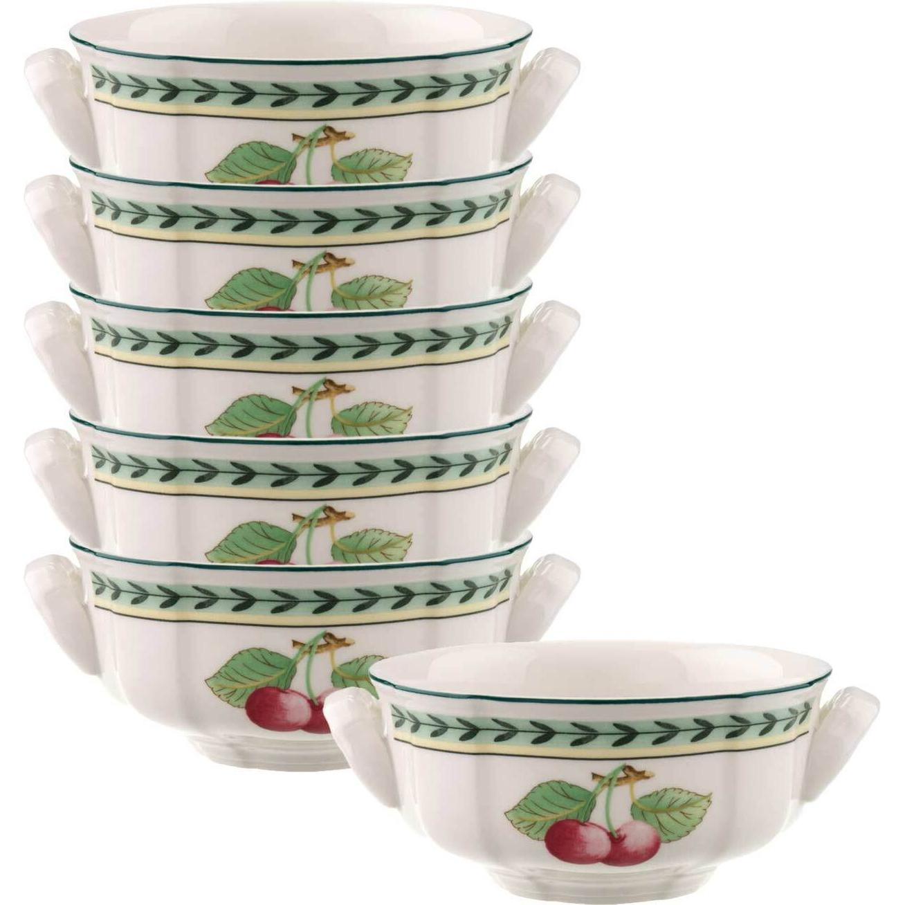 Villeroy & Boch, Tasse, Multipack French Garden Fleurence Suppen-Obertasse - 6 Stück (240 ml, 6 x)