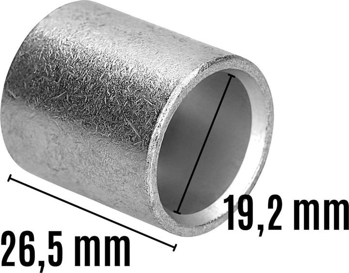 Produktbild Kalitec 10 Stück L37-P Parallelverbinder 185mm² I Verbinder unisoliert I Quetschverbinder blank I Ka