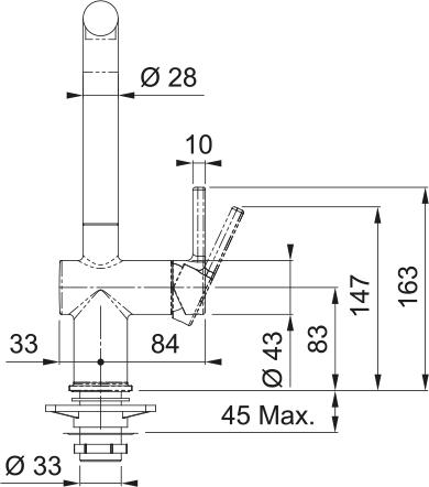 Actual product image Franke Active Zwart, Grijs