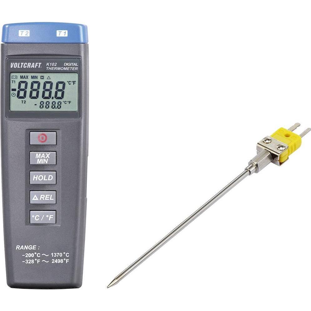 Voltcraft, Detektor, Digital-Thermometer + Einstechfühler