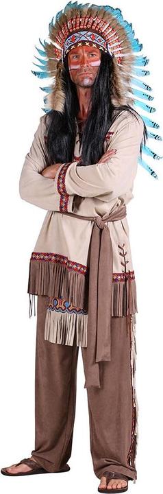 Produktbild Thetru Herren Kostüm Indianer White Feather (XL)