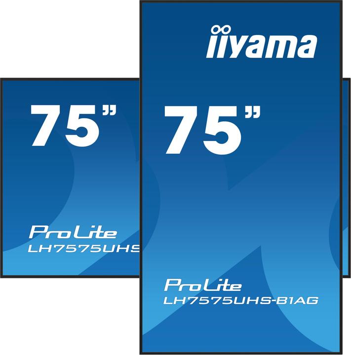 Produktbild iiyama 75IN DALLE IPS 4K UHD 3840X2160 8MS 24/7 500CD/M2 1200: 1 3XHDM (3840 x 2160 Pixel, 75")