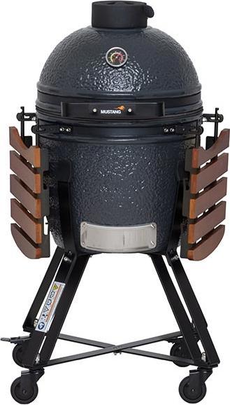 Productafbeelding Mustang Grill Kamado M Houtskool Barbecue Grill Oppervlak (Diameter)=380mm Grijs (380 mm)
