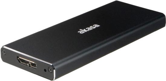 Image du produit Akasa AK-ENU3M2-BK SSD enclosure M.2" noir Boîtier pour disque dur (M.2 2230, M.2 2260, M.2 2242, M.2 2280)