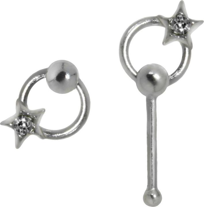Immagine prodotto Bijouteria Piercing per naso (Argento 925, Vetro (di orologio))