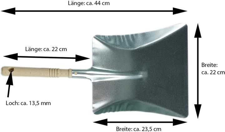 Image du produit Novaliv Kehrgarnitur mit Handfeger Langer Stiel I 60 cm I Rosshaar I Kehrschaufel Set Kehrset Handkehrset (1 pcs)