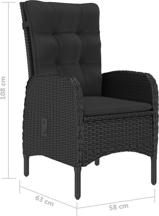 Produktbild vidaXL Garten-Essgruppe (85 x 85 x 74 cm)