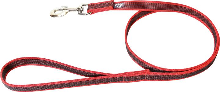 Actual product image Julius-K9 Rubberised leash with loop red - grey (5, Dog, Dog sport, Walks, Work)