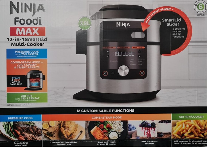 Produktbild Ninja OL650EUFoodi MAX 12-in-1 SmartLid Multikocher (CH-Stecker)