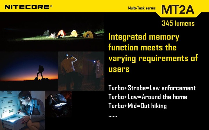 Actual product image Nitecore Mt2a (15.50 cm, 345 lm)