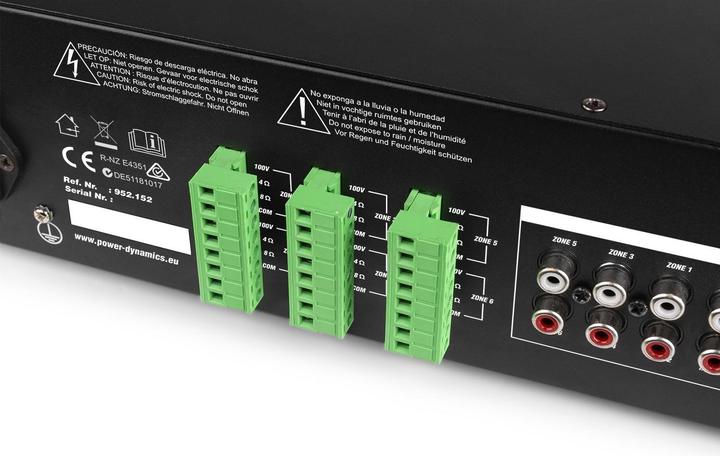 Produktbild Power Dynamics Verstärker Pro PRM606 100 V, 6 X 60 W (Verstärker)